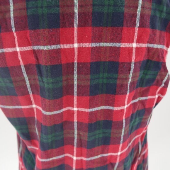 E2 Clothing Christmas Plaid Sherpa Vest Size Large - Picture 11 of 13